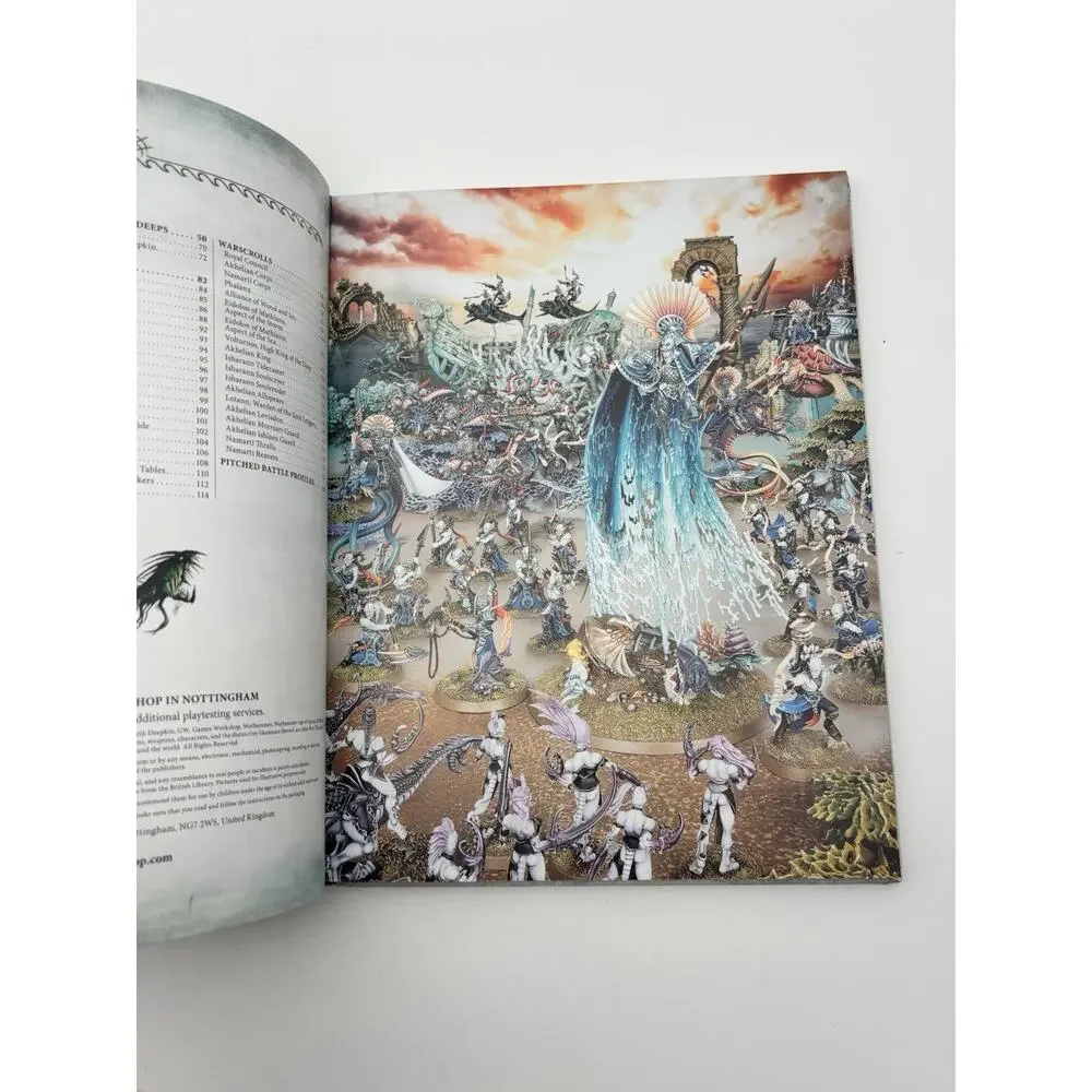 Warhammer Age of Sigmar: Order Battletome: Idoneth Deepkin Hardcover 2018 VG